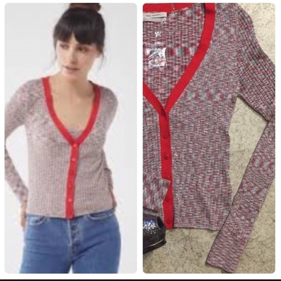 Urban Outfitter Lucky Knit Cardigan Christmas Sweater - Picture 3 of 11